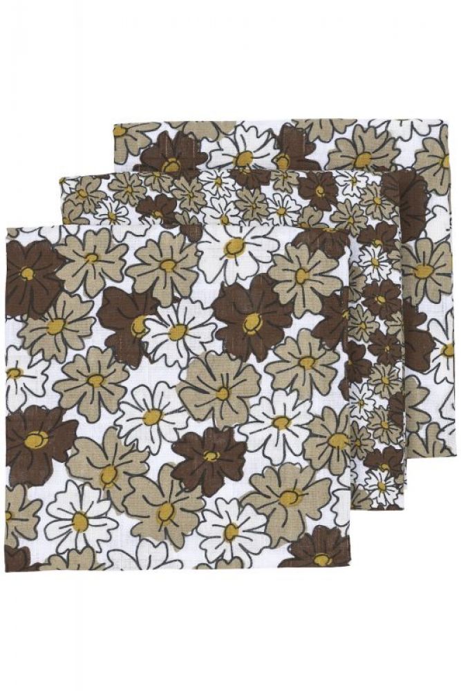 Meyco Plenky 3-balení Vintage flower Taupe