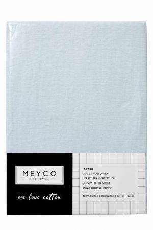 Meyco Žerzejové prostěradlo 70x140/150 - Light blue