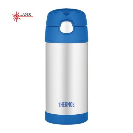 Thermos Dětská termoska s brčkem - modrá