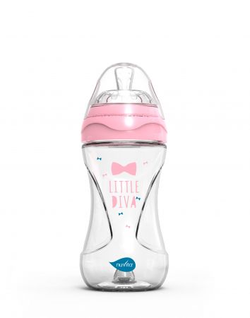 NUVITA Lahvička 240ml, Glass/Pink GP Varianta: Glass/Pink