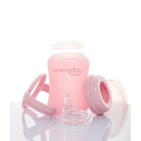 Everyday Baby EverydayBaby Hrneček sklo Healthy+ 150ml RosePink