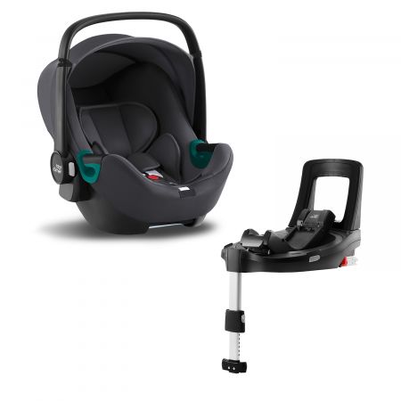 BRITAX Autosedačka Baby-Safe 3 i-Size Bundle Flex iSense, Midnight Grey Varianta: Midnight Grey