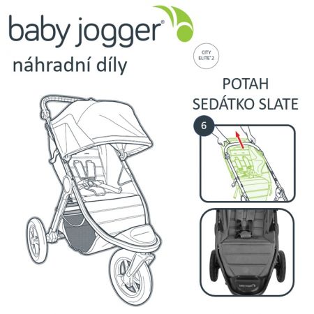 Baby Jogger BabyJogger POTAH sedátka CITY ELITE 2 slate