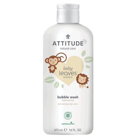 Dětská pěna do koupele ATTITUDE Baby leaves s vůní hruškové šťávy 473ml