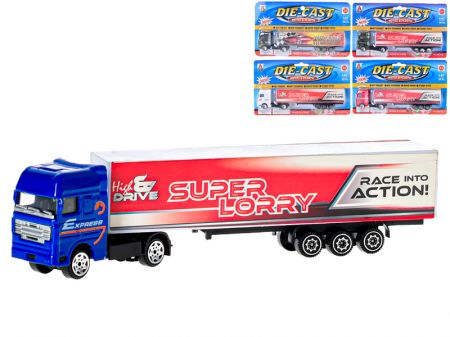 MIKRO TRADING - Kamion kovový 1:87 19,5cm, Mix produktů