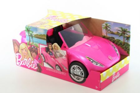 MATTEL - Růžové auto Barbie 34cm