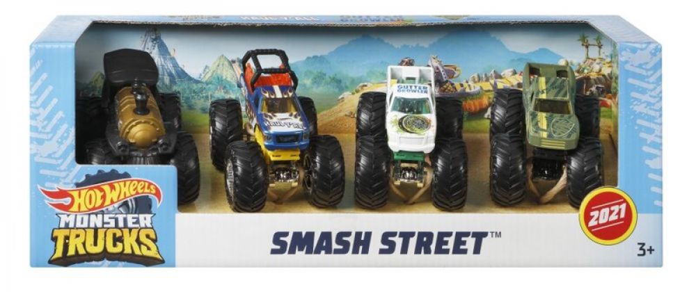MATTEL - Hot Wheels Monster Trucks 4Ks Truck , Mix Produktů