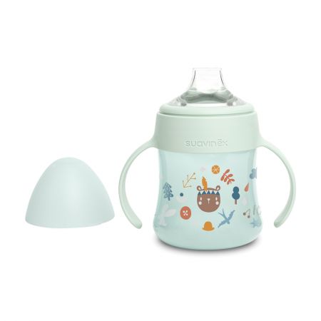 SUAVINEX | První láhev s oušky FOREST 150 ml - zelená