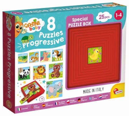 LISCIANIGIOCH - Carotina Baby 8 Puzzle - Zvířátka