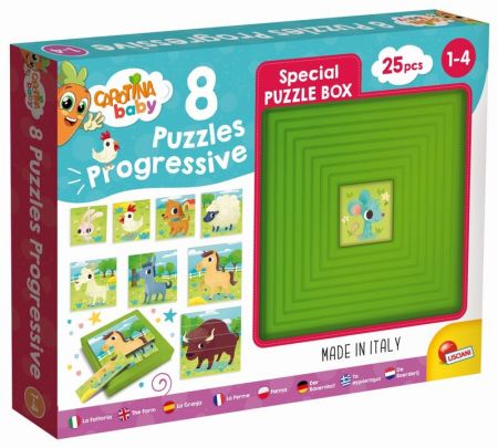 LISCIANIGIOCH - Carotina Baby 8 Puzzle - Farma