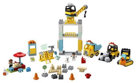 LEGO - Stavba s věžovým jeřábem