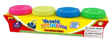 KIDS TOYS - Modelína 4X 140G Neonové Barvy