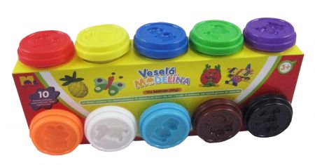 KIDS TOYS - Modelína 10 x 50 g, různé barvy