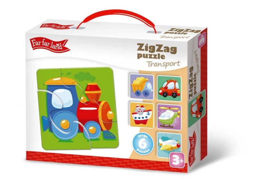 KIDS DO - ZigZag puzzle - transport, Mix produktů