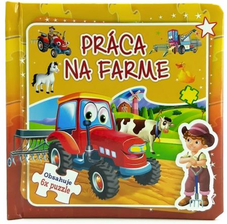 FONI BOOK - Knížka práce na farmě 6x puzzle