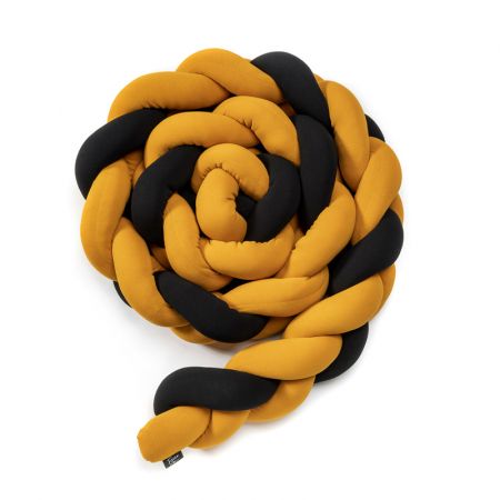 ESECO - Mantinel pletený 180 cm black - mustard