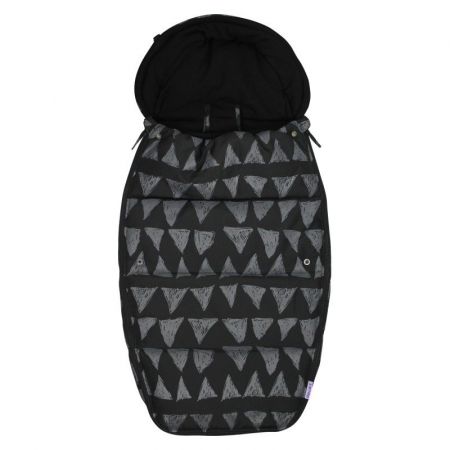 DOOKY - Fusak Footmuff vel. L Black tribal DeLuxe