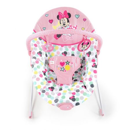 DISNEY BABY - Lehátko vibrující Minnie Mouse Spotty Dotty 0 m+, do 9 kg