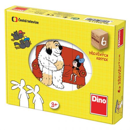 DINOTOYS - Dřevěné kostky Pohádky 6 ks