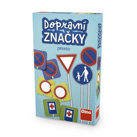 DINOTOYS - DOPRAVNÍ ZNAČKY Pexeso