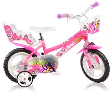 DINO BIKES - Dětské kolo Dino 126RL se sedačkou pro panenku a košíkem - 12 