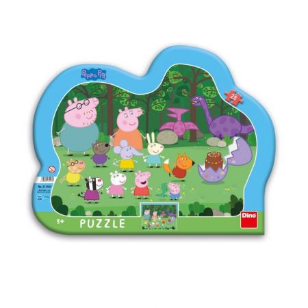 DINO - PEPPA PIG 25 kontura Puzzle