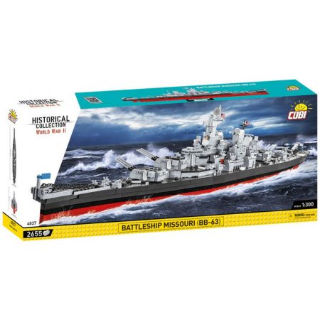 COBI - II WW Battleship Missouri BB-63, 1:300, 2655 k