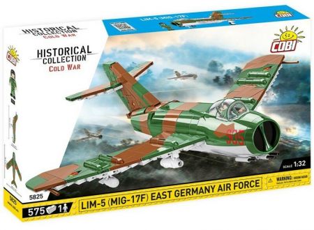 COBI - Cold War MIG-17F (LIM-5) Jižní Německo Air Force, 1:32, 588 k, 1 f