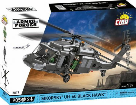 COBI - 5817 Armed Forces Sikorsky Black Hawk, 1:32, 893 k, 2 f