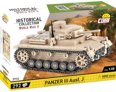 COBI - 2712 II WW Panzer III Ausf J, 1:48, 297 k