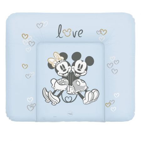 CEBA - Podložka přebalovací měkká na komodu 85x72 Disney Minnie & Mickey Blue