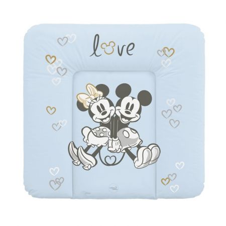 CEBA - Podložka přebalovací měkká na komodu 75x72 Disney Minnie & Mickey Blue