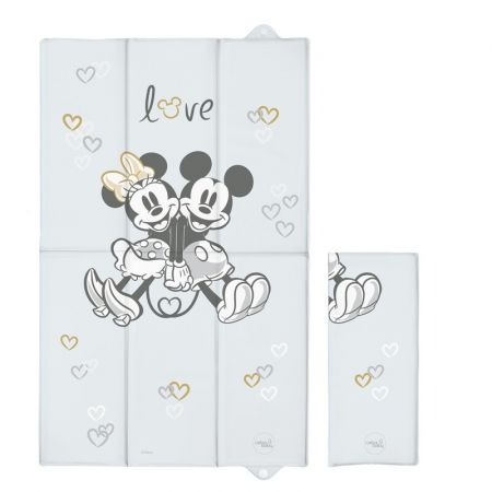 CEBA - Podložka přebalovací cestovní (50x80) Disney Minnie & Mickey Grey