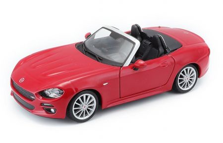 BBURAGO - Fiat 124 spider 1:24 Red