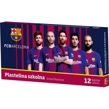 ASTRA - Školní plastelína FC BARCELONA FC-216, 12 barev, 303218005