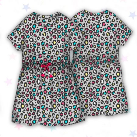 Šaty dívčí, Minoti, 10KDRESS 1, šedá - 98/104
