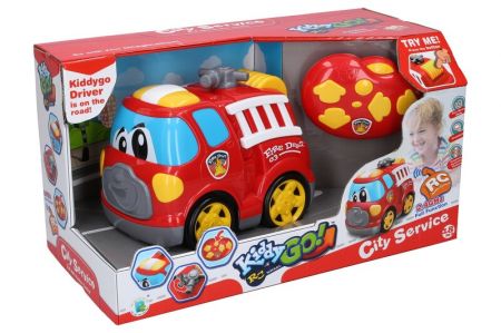 WIKY - Kiddy Auto hasičské RC na dálkové ovládání s efekty 19 cm