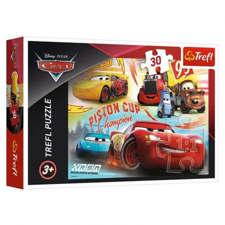 TREFL - Puzzle Cars 3 / Auta koláž 30 dílů