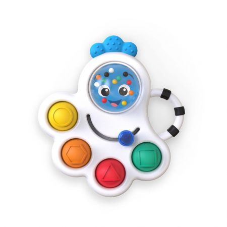 BABY EINSTEIN Hračka senozorická chrastítko a kousátko Opus's Shape Pops ™ 3m +