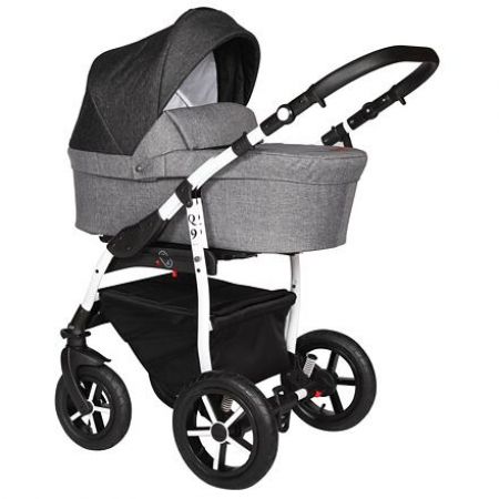 Kočárek Baby Merc Q9 2019 dvojkombinace bílý rám Q9/177C