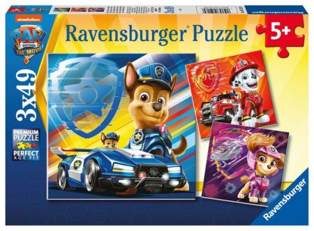 RAVENSBURGER - Tlapková patrola: Parťáci 3x49 dílků