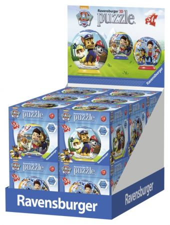 RAVENSBURGER - Tlapková Patrola - displej (12ks/D); 3D, 54 dílků