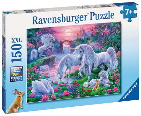 RAVENSBURGER - Jednorožci při západu slunce; 150 dílků