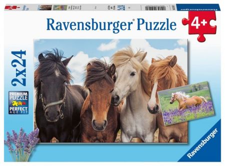 RAVENSBURGER - Fotky Koní 2X24 Dílků