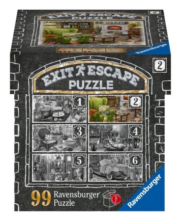 RAVENSBURGER - Exit Puzzle: Obývací pokoj 99 dílků