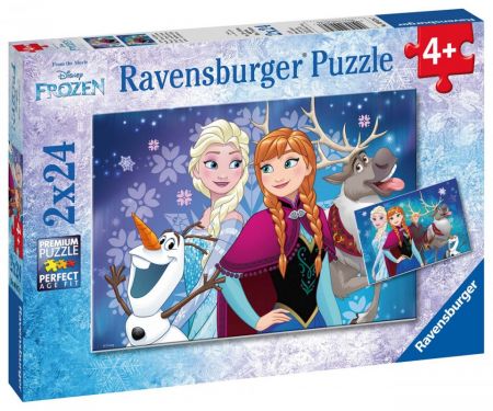 RAVENSBURGER - Disney Ledové království 2x24 dílků