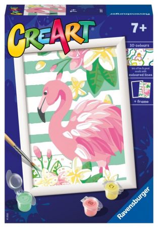 RAVENSBURGER - CreArt Růžový plameňák