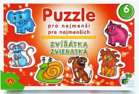 PEXI - Puzzle pro nejmenší zvířátka 6obr.