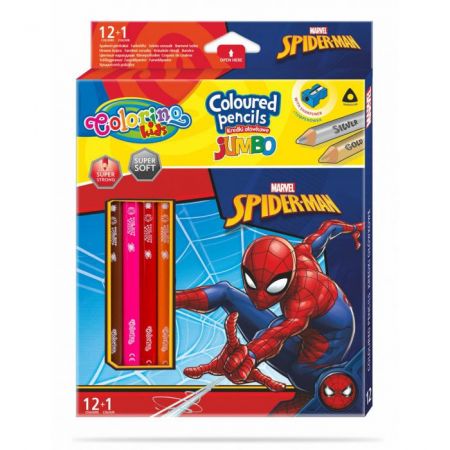 PATIO - Colorino pastelky Spiderman Jumbo Trio 13 barev