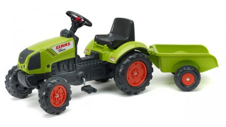 FALK - Šlapací traktor 2040 Claas Arion s vlečkou